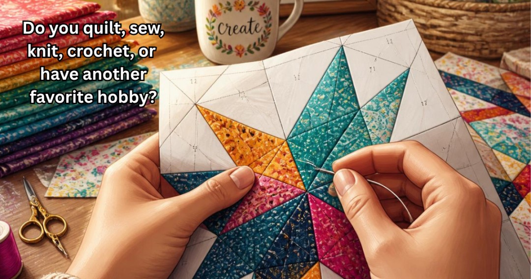 I've always believed hobbies are about more than filling our time—they tell a story about who we are.

For me, quilting is more than stitching fabric together. It's preserving memories, expressing creativity, solving little puzzles one block at a time, and connecting with friends who share the same passion. It's also found its way into my novels, where quilts often become symbols of love, family, and second chances.

Whether your favorite hobby is quilting, sewing, knitting, crocheting, gardening, painting, baking, reading, or something completely different, I'd love to hear about it.

Do you quilt, sew, knit, crochet, or have another favorite hobby? Tell me what you enjoy and how you got started!