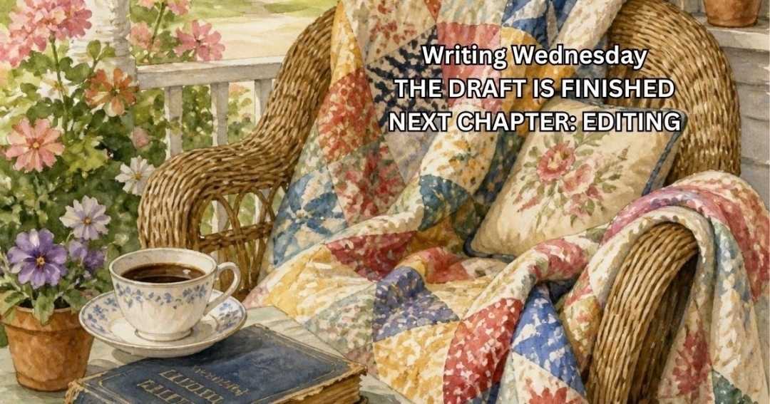 Right now, my writing time is editing time!

I’m revisiting Their Chosen Hearts and looking at Tiffany and JW’s story with fresh eyes. Finishing the draft was one milestone. Now comes the patient work of polishing what’s on the page.

What do you enjoy seeing behind the scenes of a book: the writing process, character introductions, or little snippets of the story?